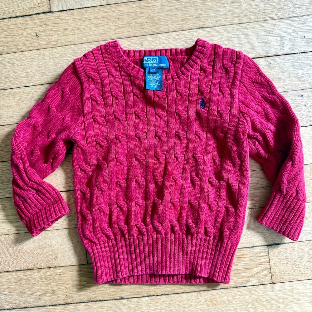 Polo by Ralph Lauren Toddler Red Sweater 2t